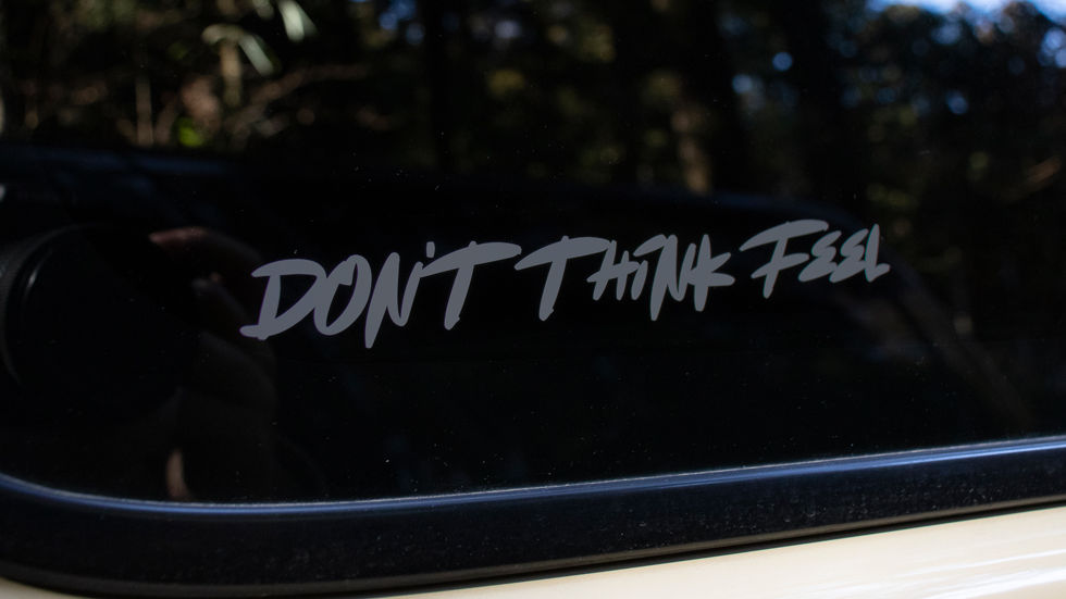 Don't think feel カッティングステッカー（GRAY）